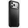 Mobilā tālruņa maciņš Nomad Rugged Leather vāciņš iPhone 17 Pro Max, vāciņš, āda + TPU + PC, piemērots 17,5 cm (6,9 collu) ekrānam, melns