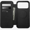 Mobilā tālruņa ādas futlāris Nomad Modern Leather Folio iPhone 17 Pro Max (6,9 collas) brūns, āda/alumīnijs, 4 karšu kabatas