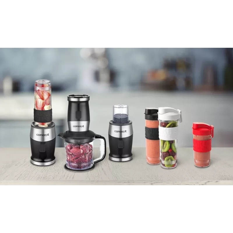 Concept SM3390 blenderis 1,2 L Iegremdējamais blenderis 700 W Melns, nerūsējošais tērauds