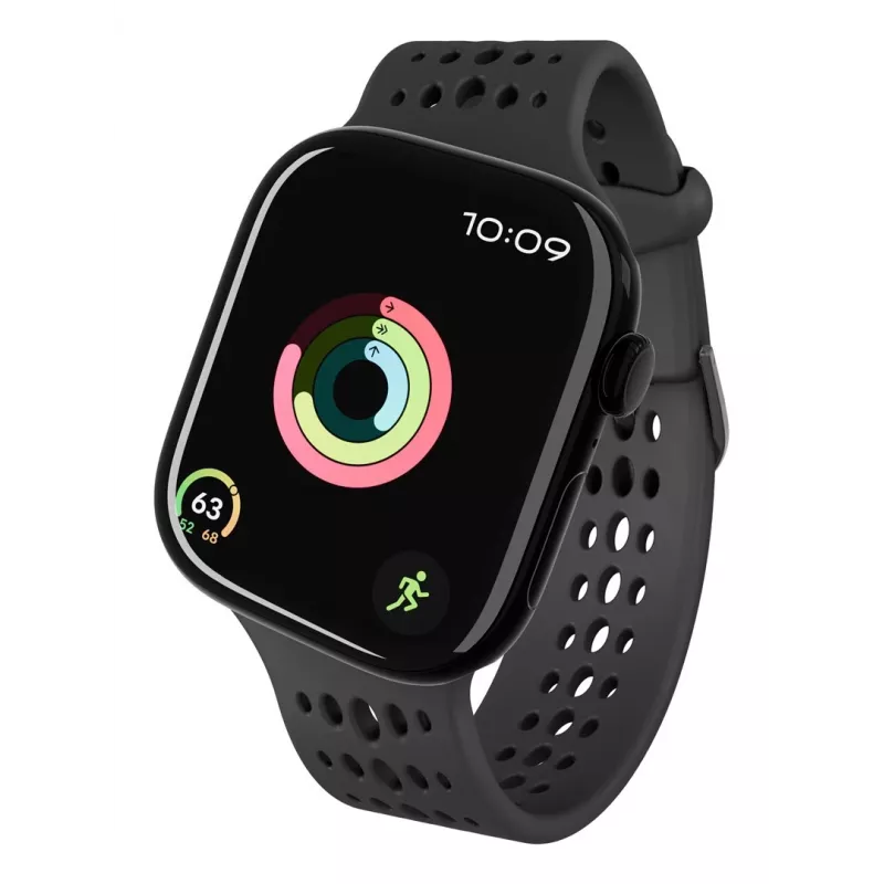 Decoded Silicone Ares O Band - silikona siksniņa Apple Watch 40/42 mm (melna)