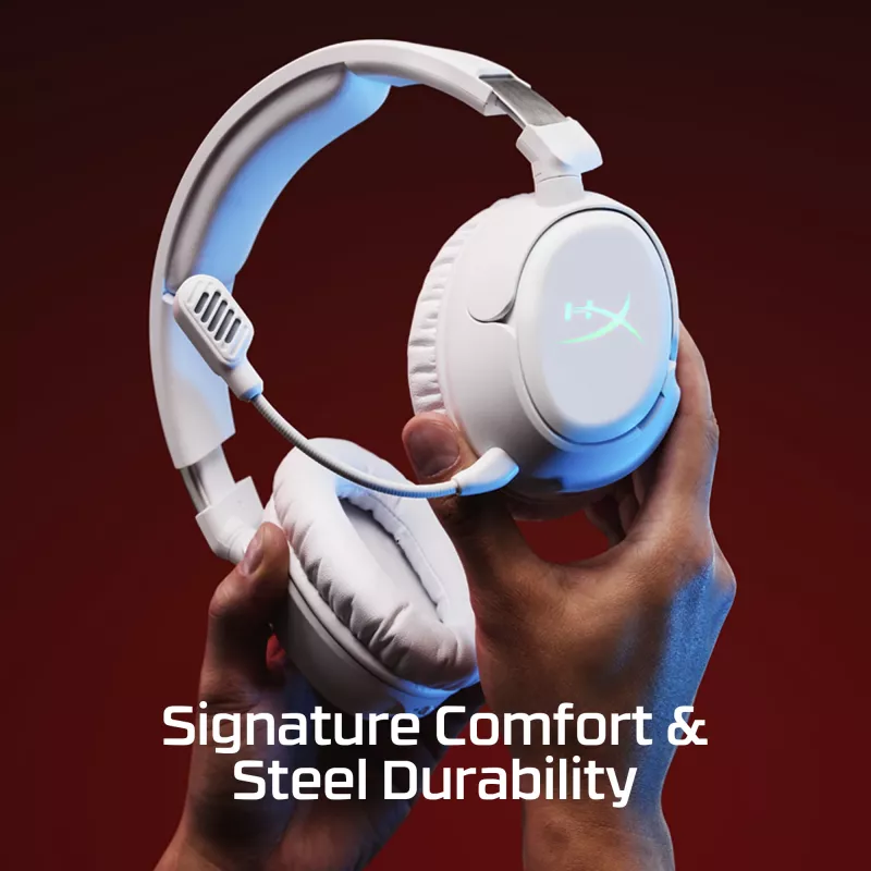 Bezvadu spēļu austiņas HyperX Cloud Flight 2 — apkārtauss, melnas