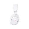 Bezvadu spēļu austiņas KINGSTON HyperX Cloud Flight 2 ar USB-C un Bluetooth, balta krāsa