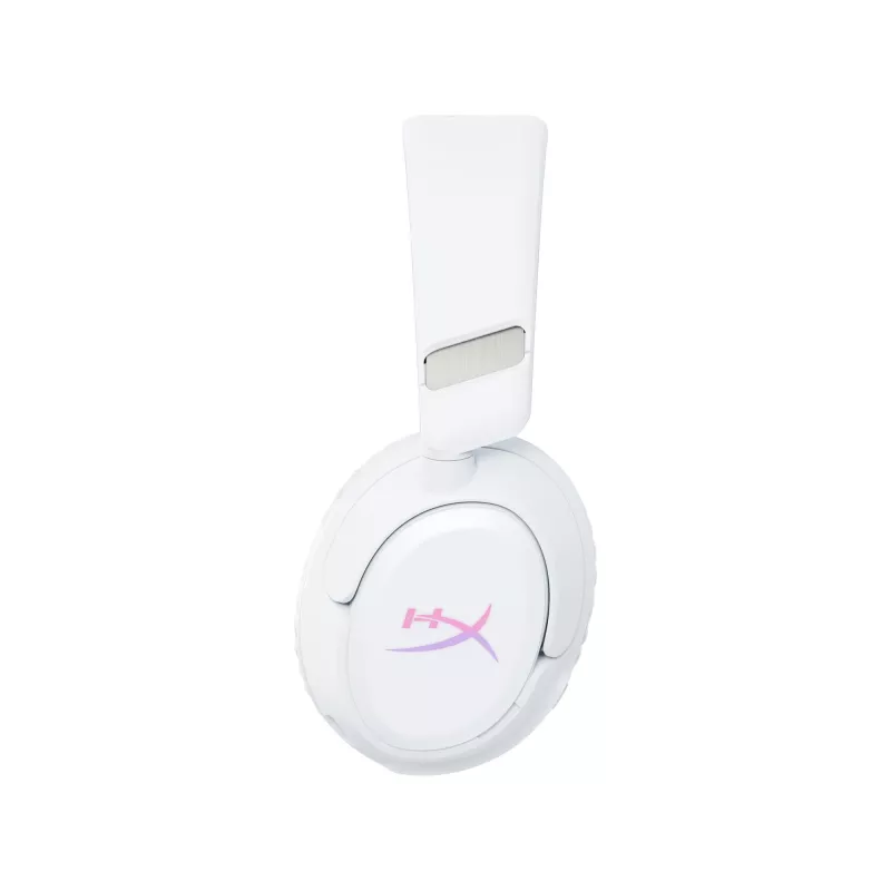 Bezvadu spēļu austiņas KINGSTON HyperX Cloud Flight 2 ar USB-C un Bluetooth, balta krāsa