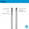 HP OmniBook 5 16-bc1002na AMD Ryzen™ 5 8540U klēpjdators 40,6 cm (16 collas) skārienjutīgs 2K 8 GB LPDDR5-SDRAM 512 GB SSD Wi-Fi 6 (802.11ax) Windows 11 Home sudraba krāsā