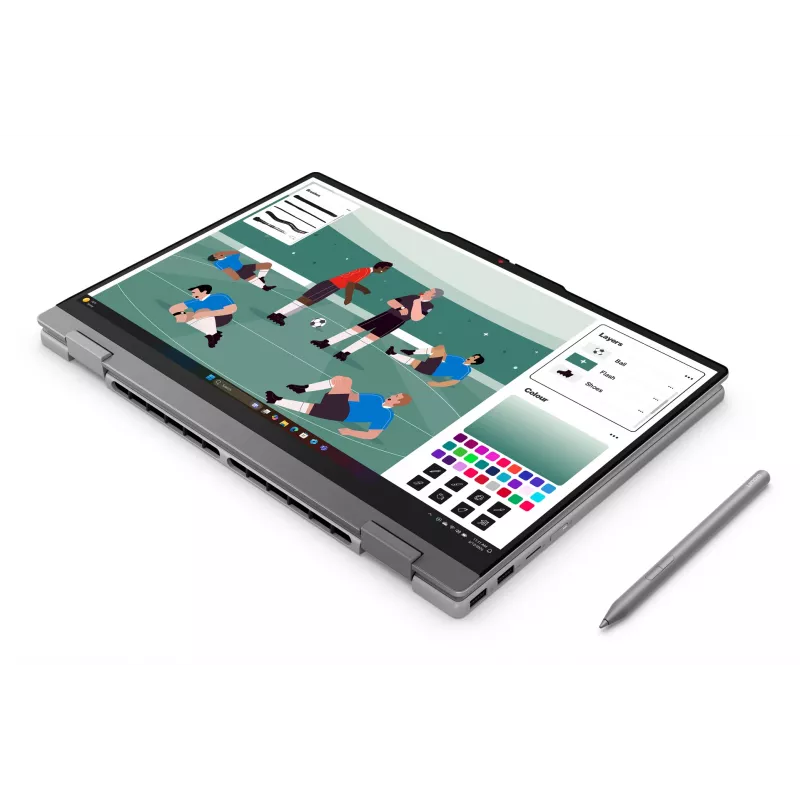 Lenovo IdeaPad 5 2-in-1 15AGP11 Copilot+ PC AMD Ryzen™ AI 5 430 Hybrid (2-in-1) 38.9 cm (15.3 collas) Skārienjūtīgs WUXGA 16 GB DDR5-SDRAM 512 GB SSD Wi-Fi 7 (802.11be) Windows 11 Home vācu pelēks