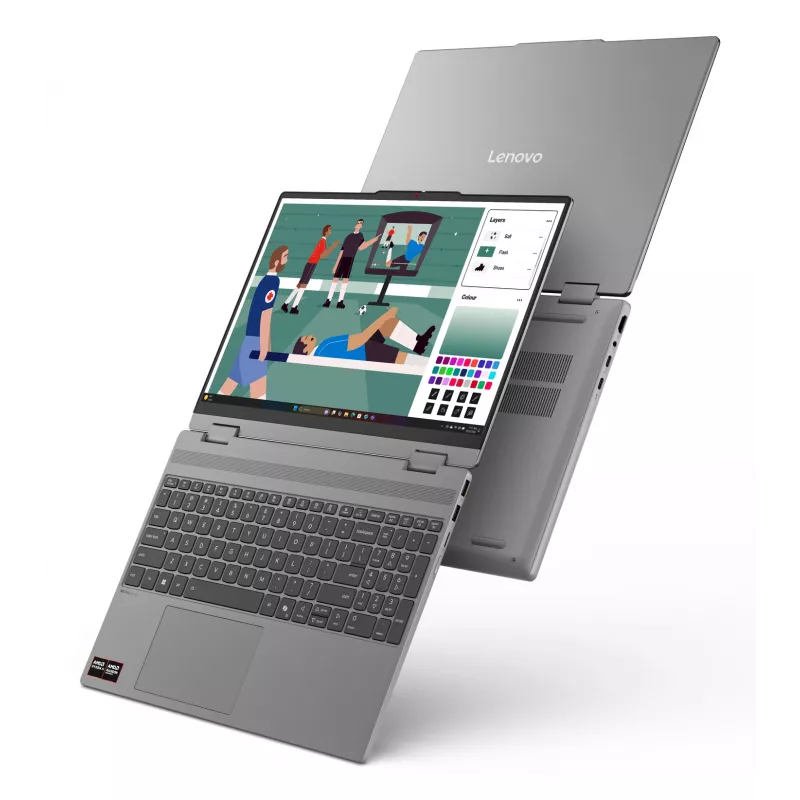 Lenovo IdeaPad 5 2-in-1 15AGP11 Copilot+ PC AMD Ryzen™ AI 5 430 Hybrid (2-in-1) 38.9 cm (15.3 collas) Skārienjūtīgs WUXGA 16 GB DDR5-SDRAM 512 GB SSD Wi-Fi 7 (802.11be) Windows 11 Home vācu pelēks