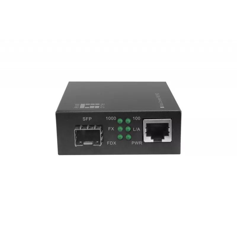 LevelOne RJ45 uz SFP Gigabit multivides pārveidotājs, PoE PSE