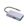 Conceptronic DONN20G 10-in-1 USB 3.2 Gen 1 dokstacija, HDMI, VGA, USB-A 5Gbps, USB-C 5Gbps, SD, TF/MicroSD, Audio, GbE LAN, 100W USB PD