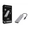 Conceptronic DONN02G klēpjdatora dokstacija/portu replikators USB 3.2 Gen 1 (3.1 Gen 1) Type-C Alumīnijs