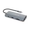 Conceptronic DONN06G 10-in-1 USB 3.2 Gen 1 dokstacija, HDMI, 100W USB PD, USB-C 5Gbps x 2, USB-A 5Gbps x 3, SD, TF/MicroSD, GbE