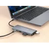 Conceptronic DONN06G 10-in-1 USB 3.2 Gen 1 dokstacija, HDMI, 100W USB PD, USB-C 5Gbps x 2, USB-A 5Gbps x 3, SD, TF/MicroSD, GbE