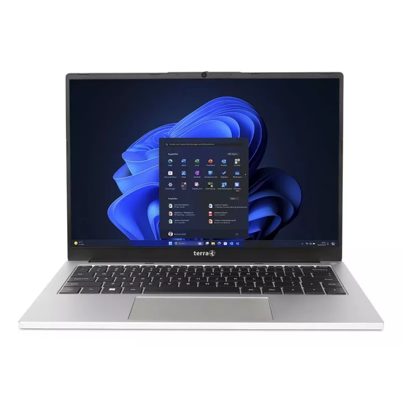 TERRA MOBILE 1410M Intel Core Ultra 5 125U klēpjdators 35,6 cm (14 collas) WUXGA 16 GB DDR5-SDRAM 512 GB SSD Wi-Fi 6 (802.11ax) Windows 11 Pro vācu melns, sudraba