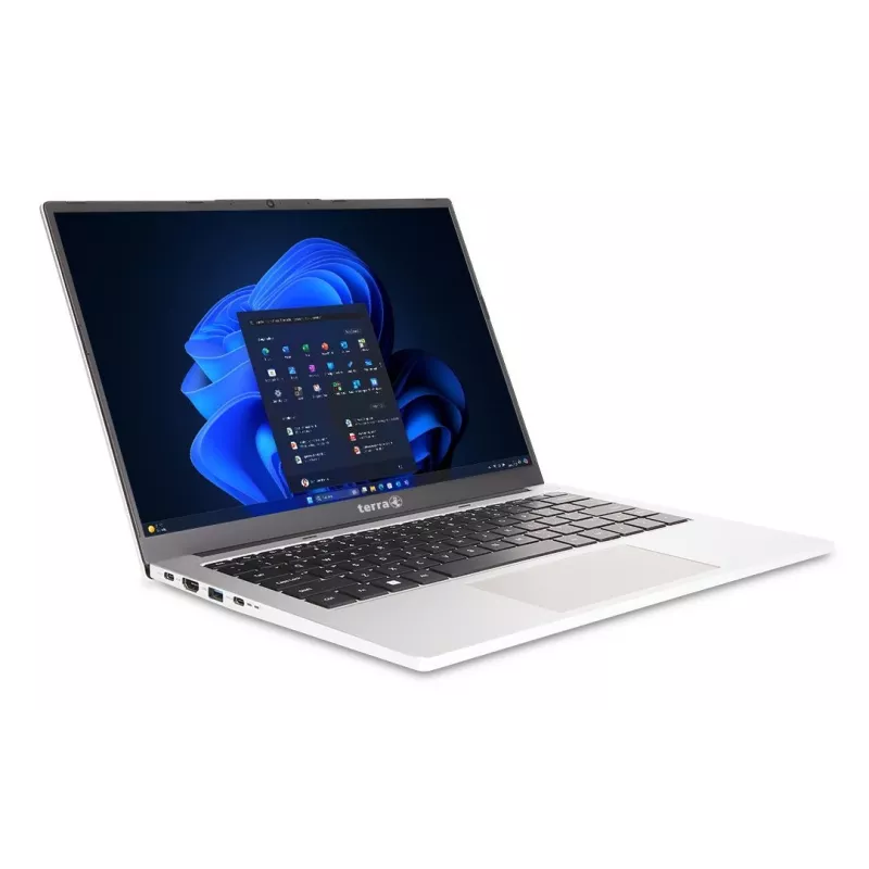 TERRA MOBILE 1410M Intel Core Ultra 5 125U klēpjdators 35,6 cm (14 collas) WUXGA 16 GB DDR5-SDRAM 512 GB SSD Wi-Fi 6 (802.11ax) Windows 11 Pro vācu melns, sudraba