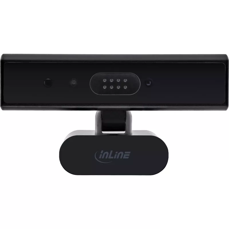 InLine 55365 5MP tīmekļa kamera ar USB-C, autofokusu, Windows Hello un privātuma aizvaru