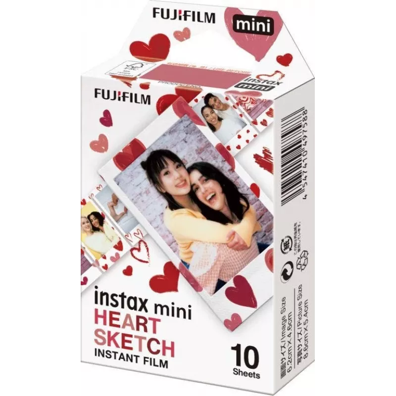 Fujifilm Instax mini momentuzņēmumu filma 10 gab. 54 x 86 mm