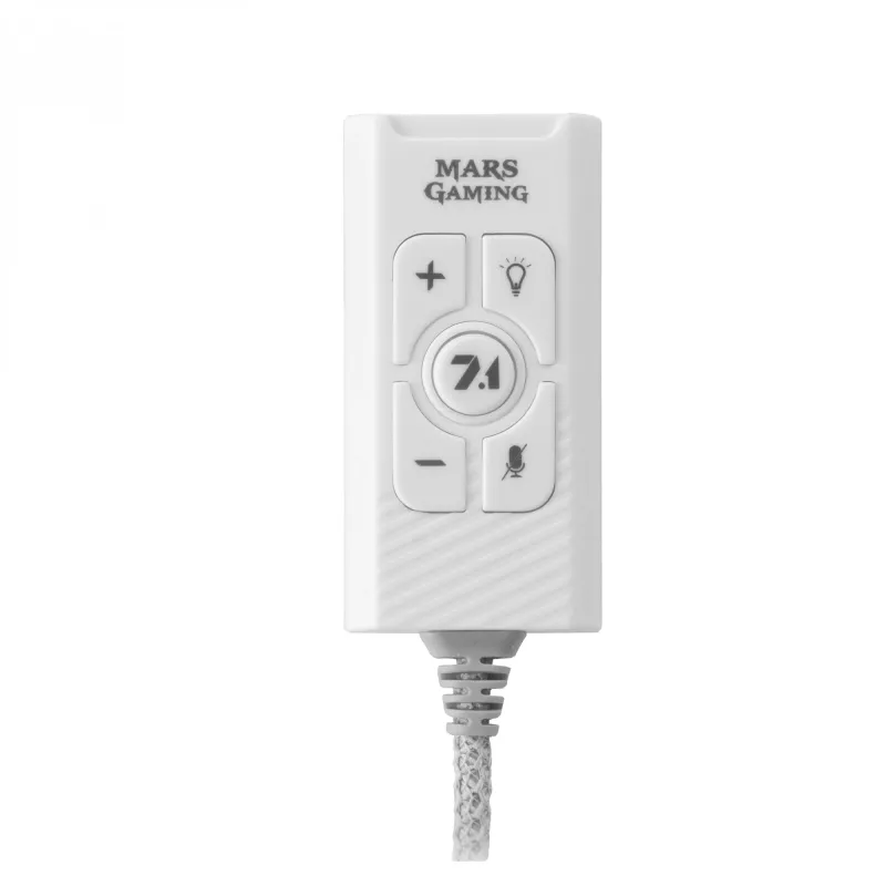 Audio karte Mars Gaming MSC2W 7.1 USB, balta, 3,5 mm