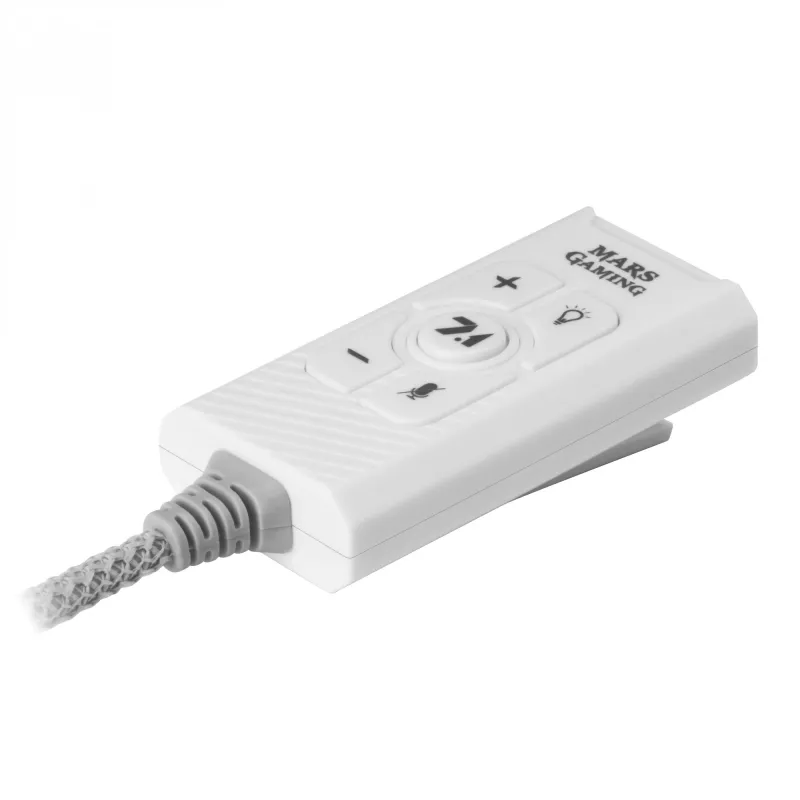 Audio karte Mars Gaming MSC2W 7.1 USB, balta, 3,5 mm