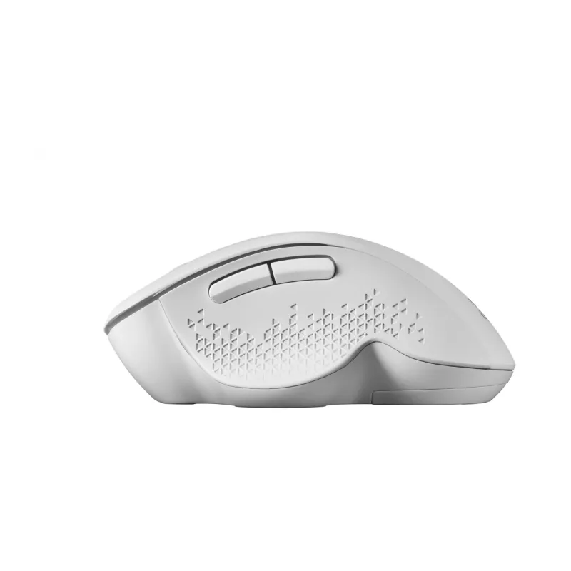 Mars Gaming MMWERGO bezvadu pele Ergonomic balta, labās rokas, mehāniska, RF bezvadu, 3200 DPI, balta