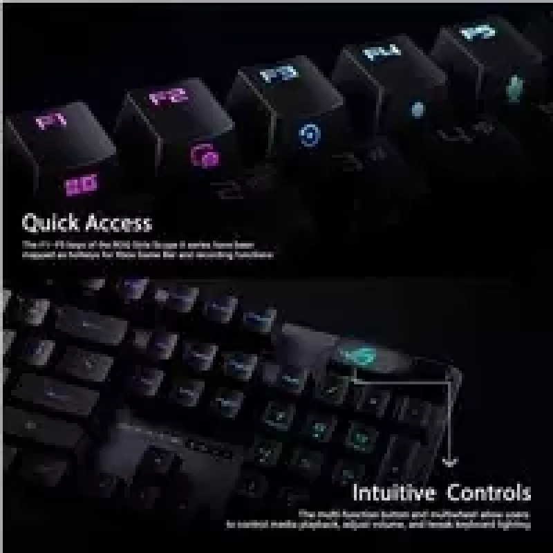 ASUS ROG Strix Scope II tastatūra Spēļu USB Melna