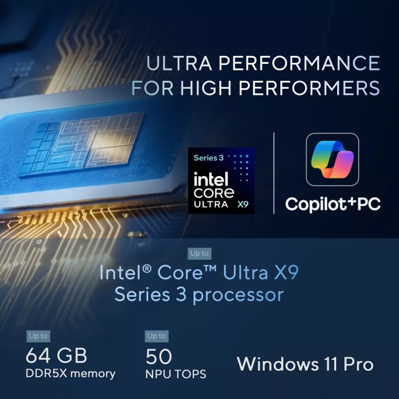 ASUS ExpertBook Ultra B9406CAA-TH0579X Copilot+ PC Intel Core Ultra 7 356H Klēpjdators 35,6 cm (14 collas) WQXGA+ 32 GB LPDDR5x-SDRAM 1 TB SSD Wi-Fi 7 (802.11be) Windows 11 Pro US International Pelēks