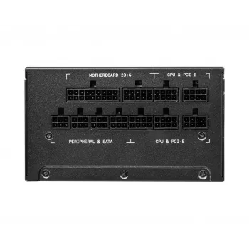 MSI MPG A1000G UK PSU '1000W, 80 Plus Gold sertificēts, pilnībā modulārs, 100% Japānas kondensatori, plakanie kabeļi, ATX barošanas bloks, UK strāvas vads, melns, atbalsta jaunākos GPU'