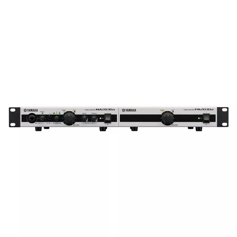 Yamaha MA2030A audio pastiprinātājs 2.0 kanālu Publiskās adreses (PA) sistēma Melns