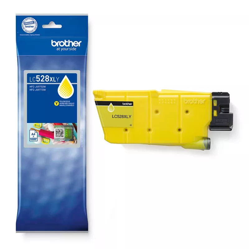 Brother LC528XLY dzeltena tintes kasetne 1 gab. Oriģināls Ultra High Yield