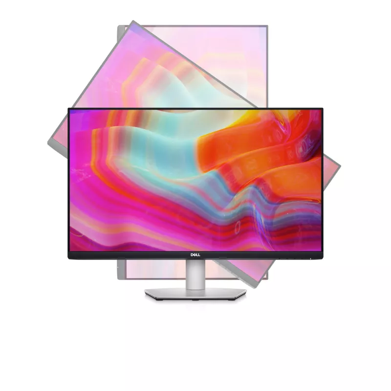 DELL S Series 27 Video Conferencing Monitor - S2722DZ, 68.6 cm (27 inch), 2560 x 1440 pikseļi, Quad HD, LCD, 4 ms, sudraba