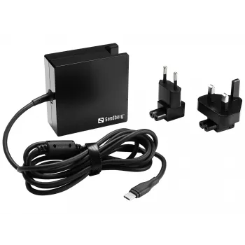 Sandberg USB-C PD maiņstrāvas lādētājs 90 W EU+UK, iekštelpu, maiņstrāva, 20,2 V, 4,5 A, 1,8 m, melns