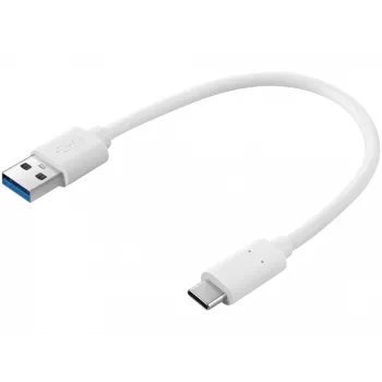 Sandberg USB-C 3.1 > USB-A 3.0 0.2M, 0.2 m, USB C, USB A, USB 3.2 Gen 1 (3.1 Gen 1), Balts