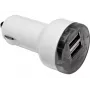Sandberg Auto lādētājs Dual 1000+2400mA, auto, cigarešu piesmēķētājs, 5 V, balts