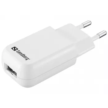 Sandberg Mini maiņstrāvas lādētājs USB 1A ES, iekštelpām, maiņstrāva, 5 V, melns, balts