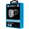 Sandberg Multi Car Charger 3xUSB, Auto, Cigāru aizdedzinātājs, USB, 5 V, Melns, Sudraba
