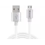 Sandberg MicroUSB Reversible kabelis 1m, 1 m, USB A, Micro-USB A, Sudraba, Balta