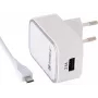 Sandberg maiņstrāvas lādētājs ES Micro USB 2,4 A, iekštelpām, maiņstrāva, 5 V, balts