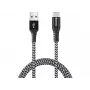 Sandberg Survivor USB-C- USB-A kabelis 1 M, 1 m, USB A, USB C, USB 2.0, melns, pelēks