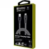 Sandberg Survivor USB-C- USB-A kabelis 1 M, 1 m, USB A, USB C, USB 2.0, melns, pelēks