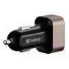 Sandberg Auto lādētājs 1xQC3.0+1xUSBC 24W, Auto, Cigarešu pievads, 12 V, melna, pelēka
