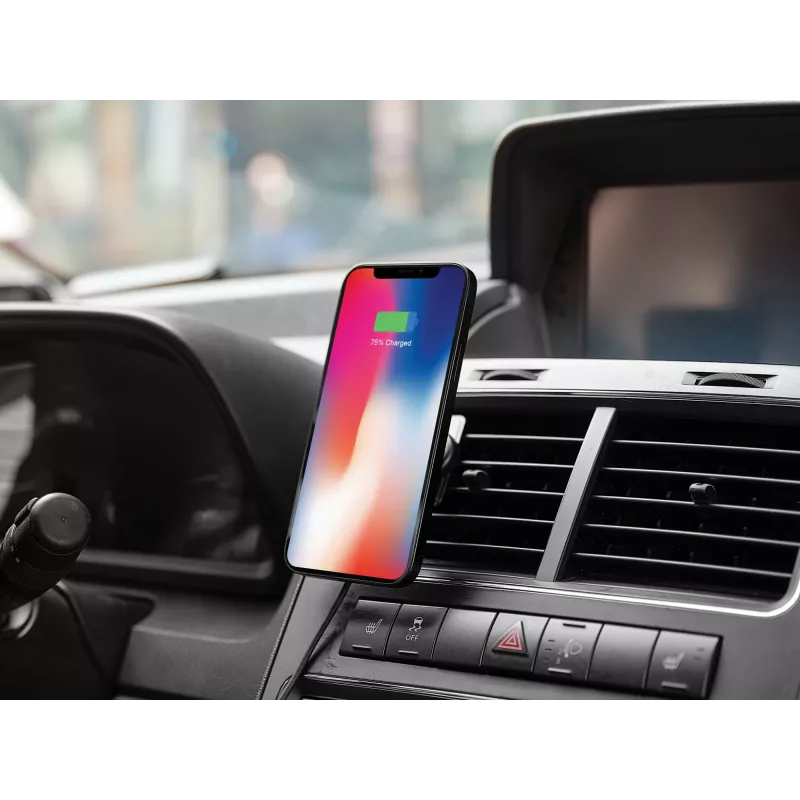 Sandberg In Car Magnetic Wireless Charger 15W, Auto, USB, bezvadu uzlāde, 1,2 m, melns