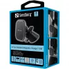 Sandberg In Car Magnetic Wireless Charger 15W, Auto, USB, bezvadu uzlāde, 1,2 m, melns