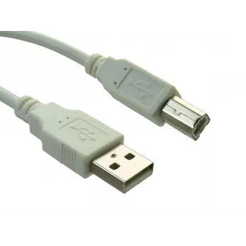 Sandberg USB 2.0 A-B vīriešu 0,7 m, 0.7 m, USB A, USB B, USB 2.0, Vīriešu/Vīriešu, Balts