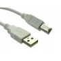 Sandberg USB 2.0 A-B vīriešu 0,7 m, 0.7 m, USB A, USB B, USB 2.0, Vīriešu/Vīriešu, Balts