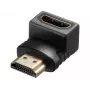 Sandberg HDMI 2.0 leņķa adapteris, HDMI, HDMI, melns