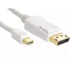 Sandberg DP-MiniDP 1.2 4K M-M 2m, 2 m, DisplayPort, Mini DisplayPort, vīrišķais, vīrišķais, balts
