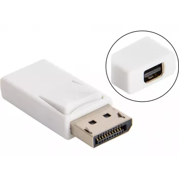 Sandberg DisplayPort > MiniDP pārveidotājs, DisplayPort, Mini DisplayPort, balts