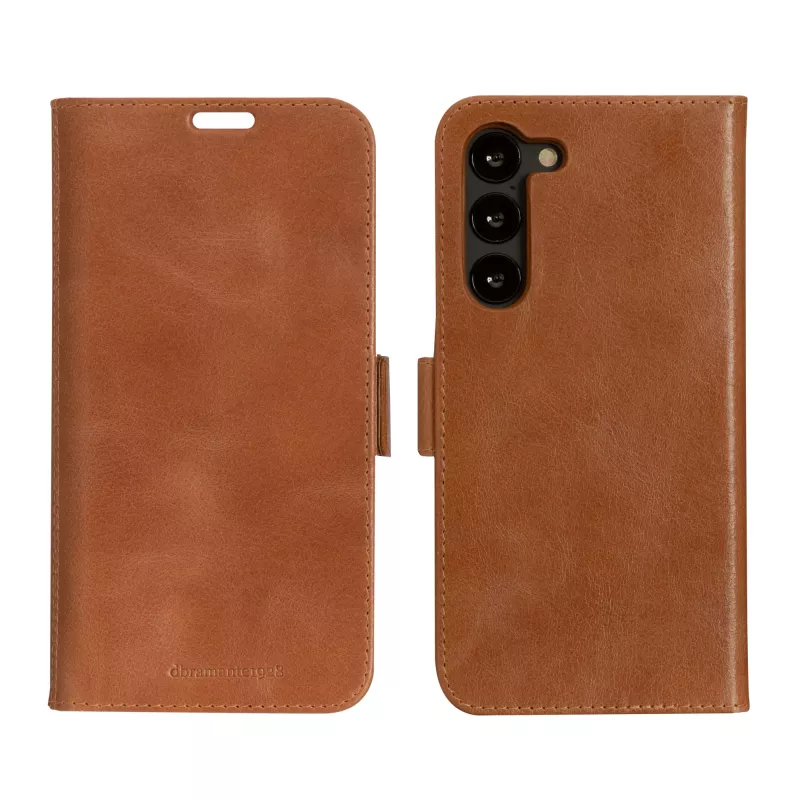 Folio maciņš dbramante1928 Lynge Samsung Galaxy S23+ — Tan, 3 kartes kabatas, der 6.6 collu ekrānam