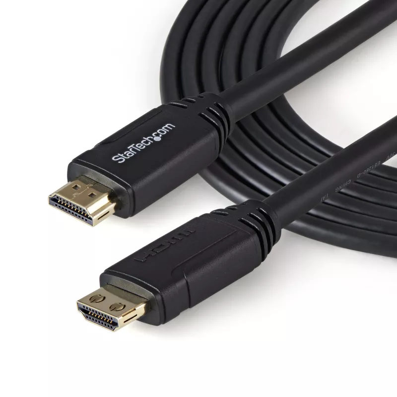 StarTech.com 9,8 pēdas (3 m) HDMI 2.0 kabelis, 4K Premium sertificēts ātrdarbīgs HDMI kabelis ar Ethernet, 4K 60Hz HDR10, UHD HDMI kabelis/vads, vīr./vīr. satveršanas savienotāji