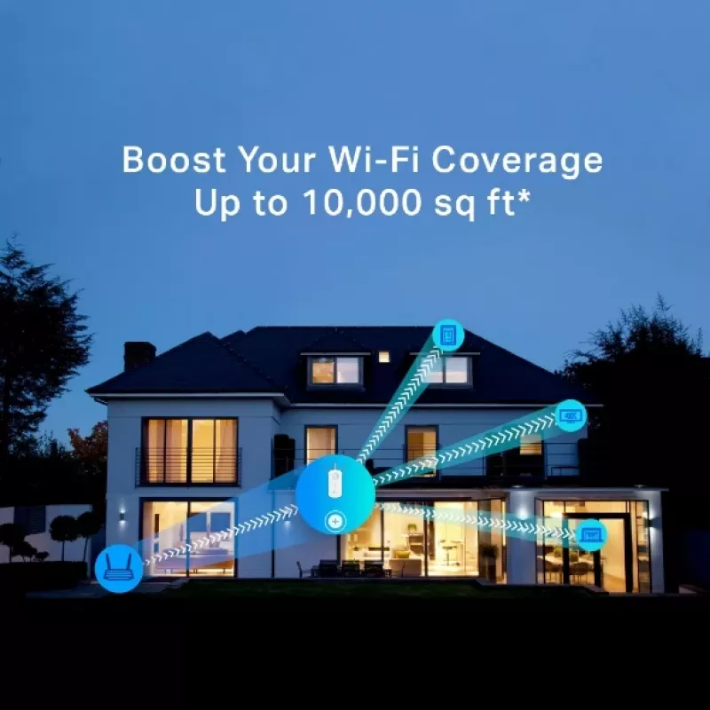 TP-Link RE450 tīkla paplašinātājs Tīkla raidītājs Balts 10, 100, 1000 Mbit/s