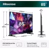 Hisense 85E7S PRO TV 2,16 m (85 collas) UHD+ viedtelevizors Wi-Fi Melns 400 cd/m²