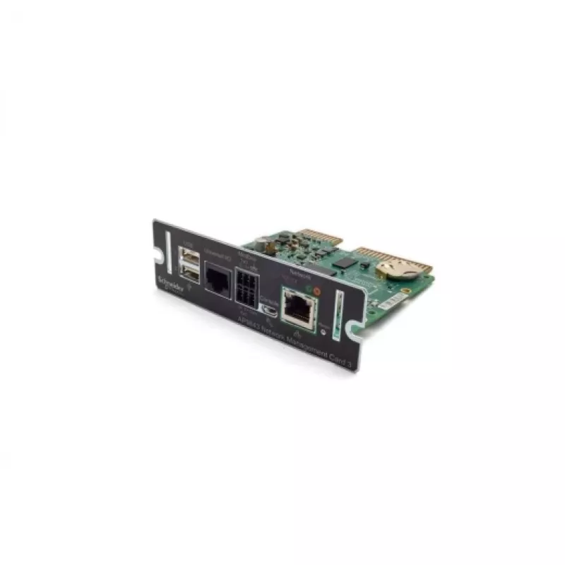 Tīkla pārvaldības karte APC AP9643 — iekšējā bezvadu karte, IEEE 802.1x, melna